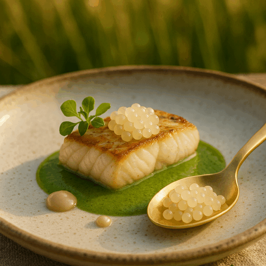 Élégance sur une assiette gastronomique