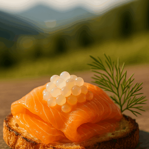 Accord parfait avec le saumon fumé